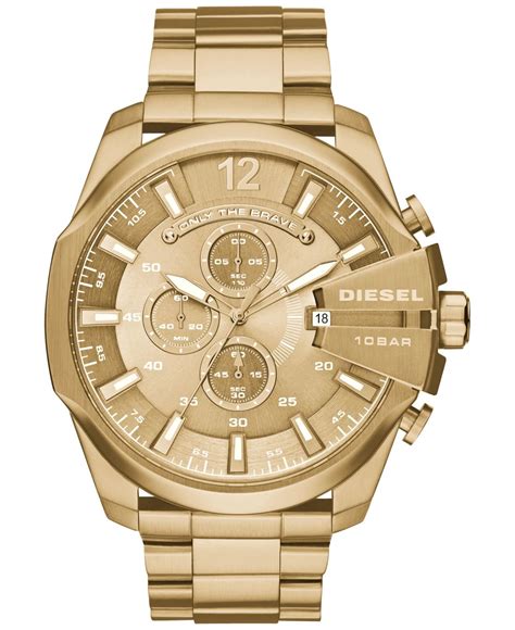 diesel mega chief watch|diesel gold watches for men.